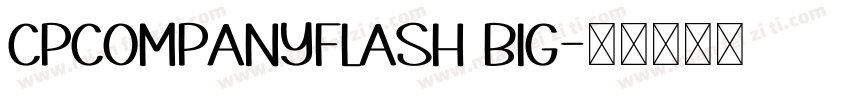 CPCompanyFlash Big字体转换